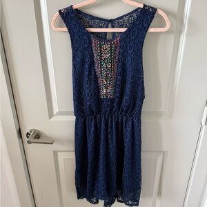 Maurice’s Beaded Halter Back Lace Dress